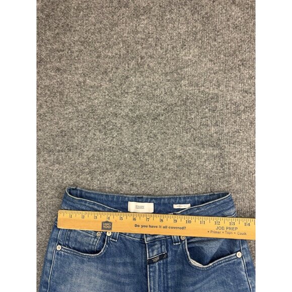 Closed Glow Jeans Women's 25 Blue Denim Made in Italy Ankle Raw Hem Hi Rise - Picture 4 of 13